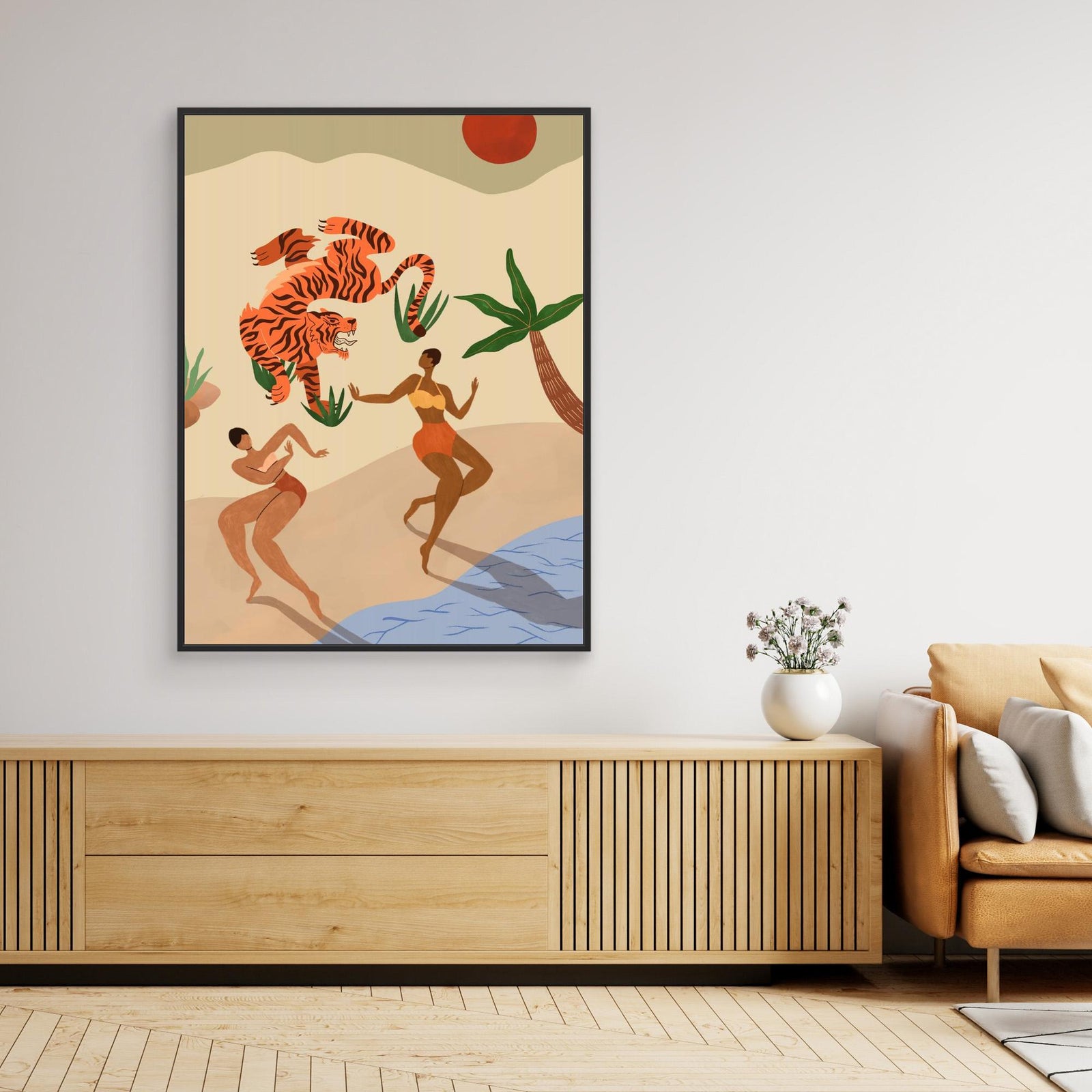 Canvas Print - Dancing Tiger by Arty Guava
