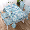 Blue Seashells Chair Cover