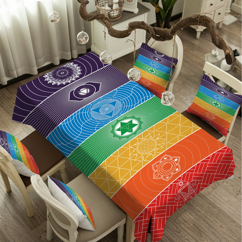 Chakra Yoga Tablecloth