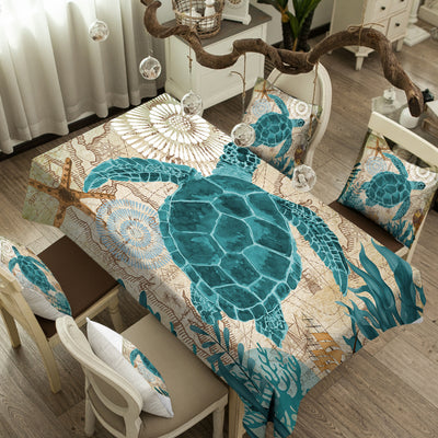 Sea Turtle Love Tablecloth