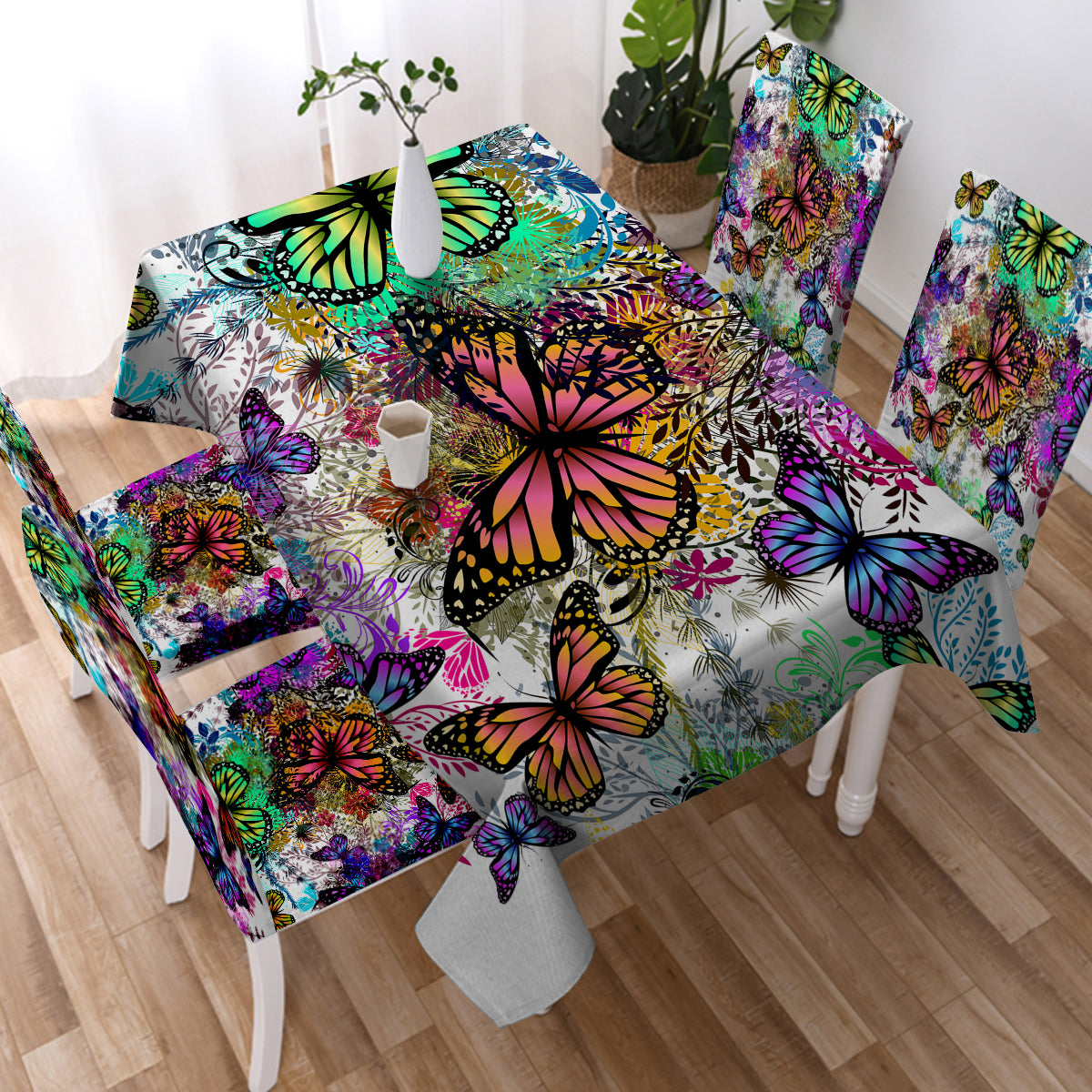 Tropical Butterflies Chair Cover