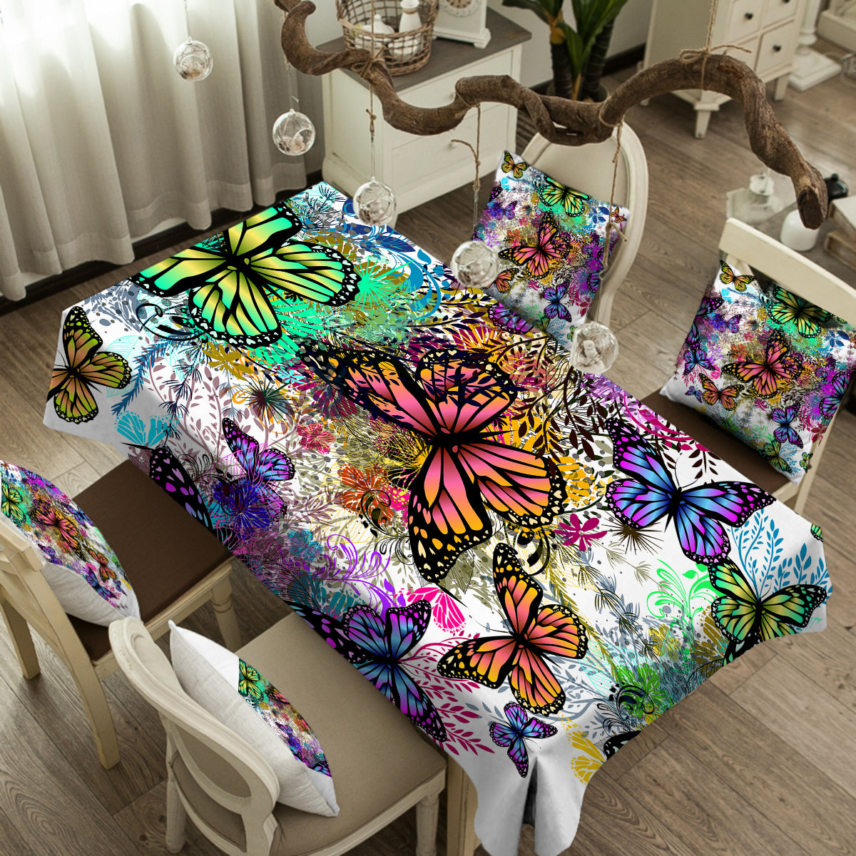 Tropical Butterflies Tablecloth