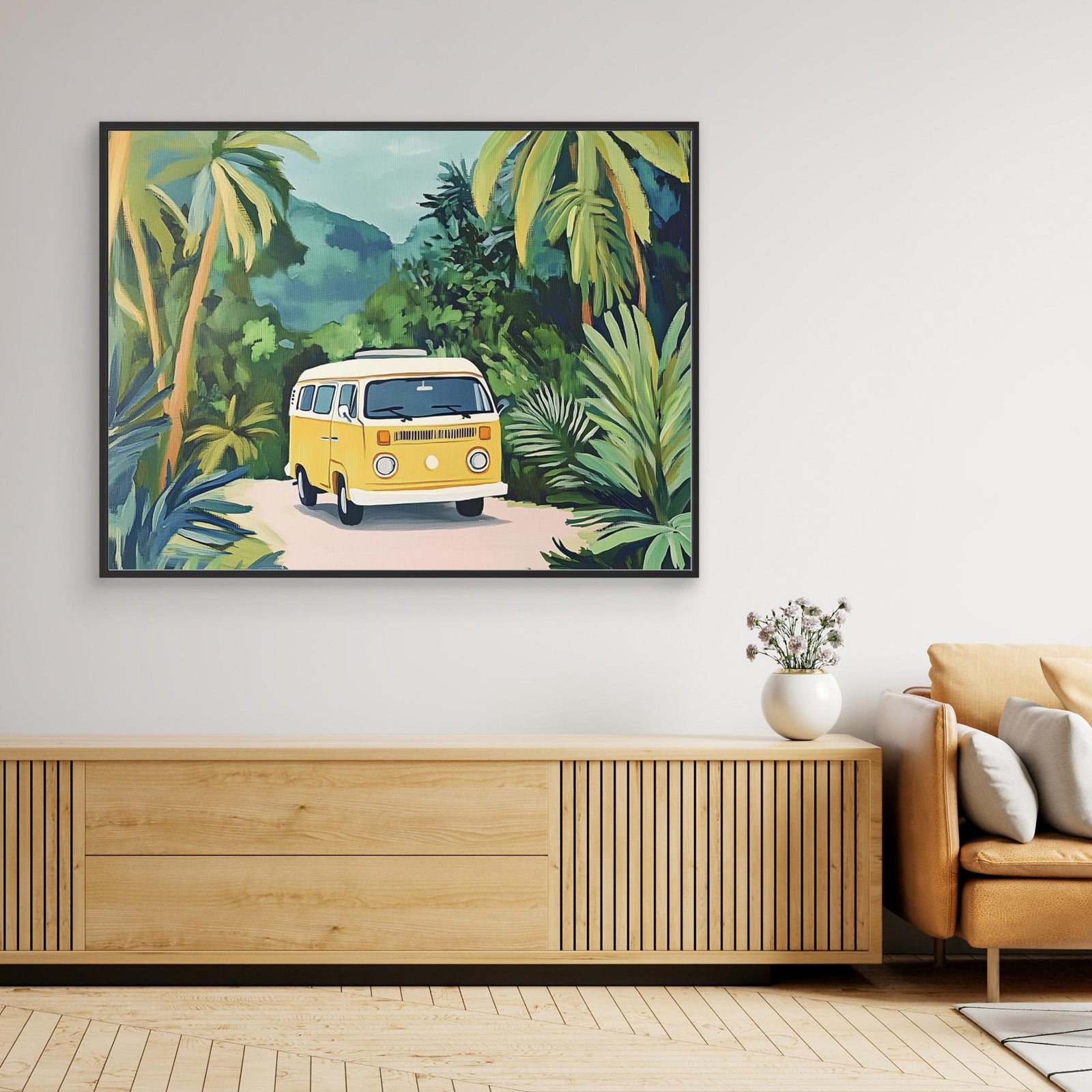 Canvas Print - Vintage Camper Van by Melloi Art Prints