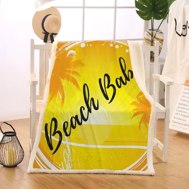 The Beach Babe Soft Sherpa Blanket