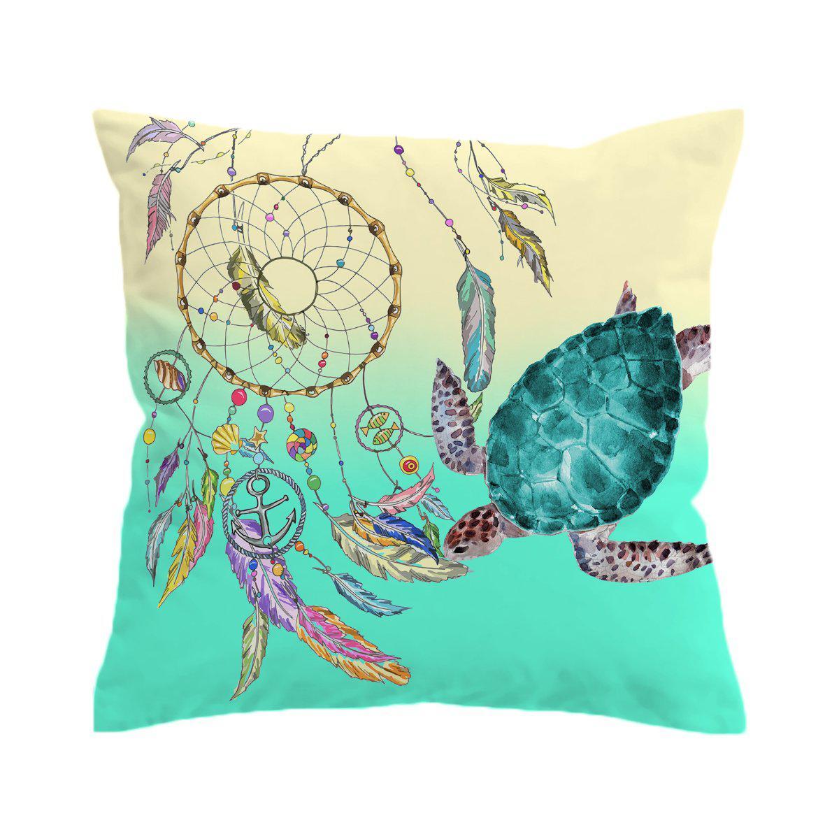 The Dreamcatcher and Sea Turtle Pillow Cover