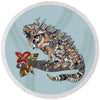 The Dreamy Iguana Round Beach Towel