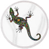 The Gecko Geek Round Beach Towel