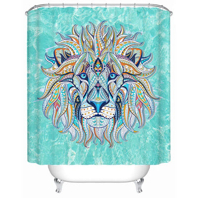 The Lazy Leo Shower Curtain