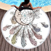 The Mooncatcher Round Beach Towel