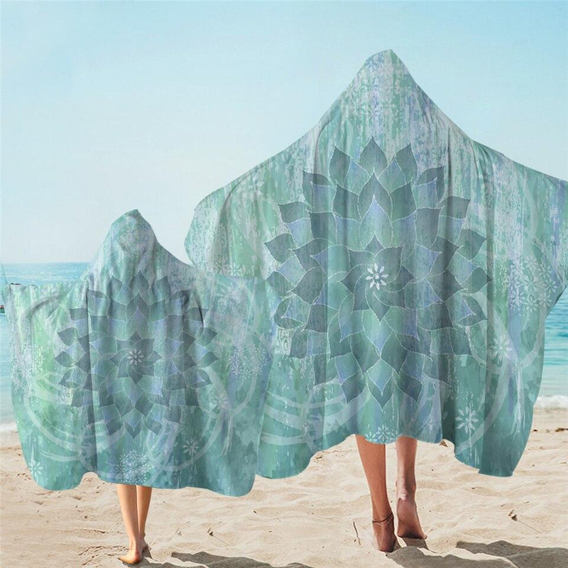 The Ocean Hues Hooded Beach Towel for Kids
