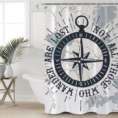 The Ocean Wanderer Nautical Shower Curtain