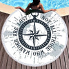 The Ocean Wanderer Round Beach Towel