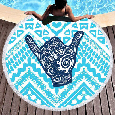 The Original Aloha Spirit Round Beach Towel