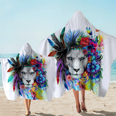 The Original Lion Vibes Hooded Beach Towel for Kids