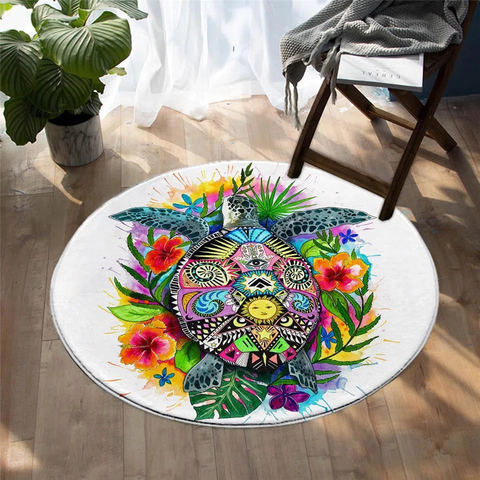 The Original Turtle Mystic Round Area Rug