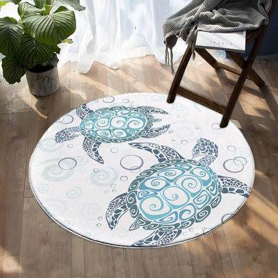 The Original Turtle Twist Round Area Rug