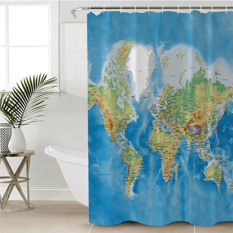 The Seven Seas Shower Curtain