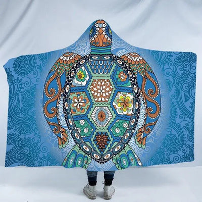 The Turtle Totem Cozy Hooded Blanket