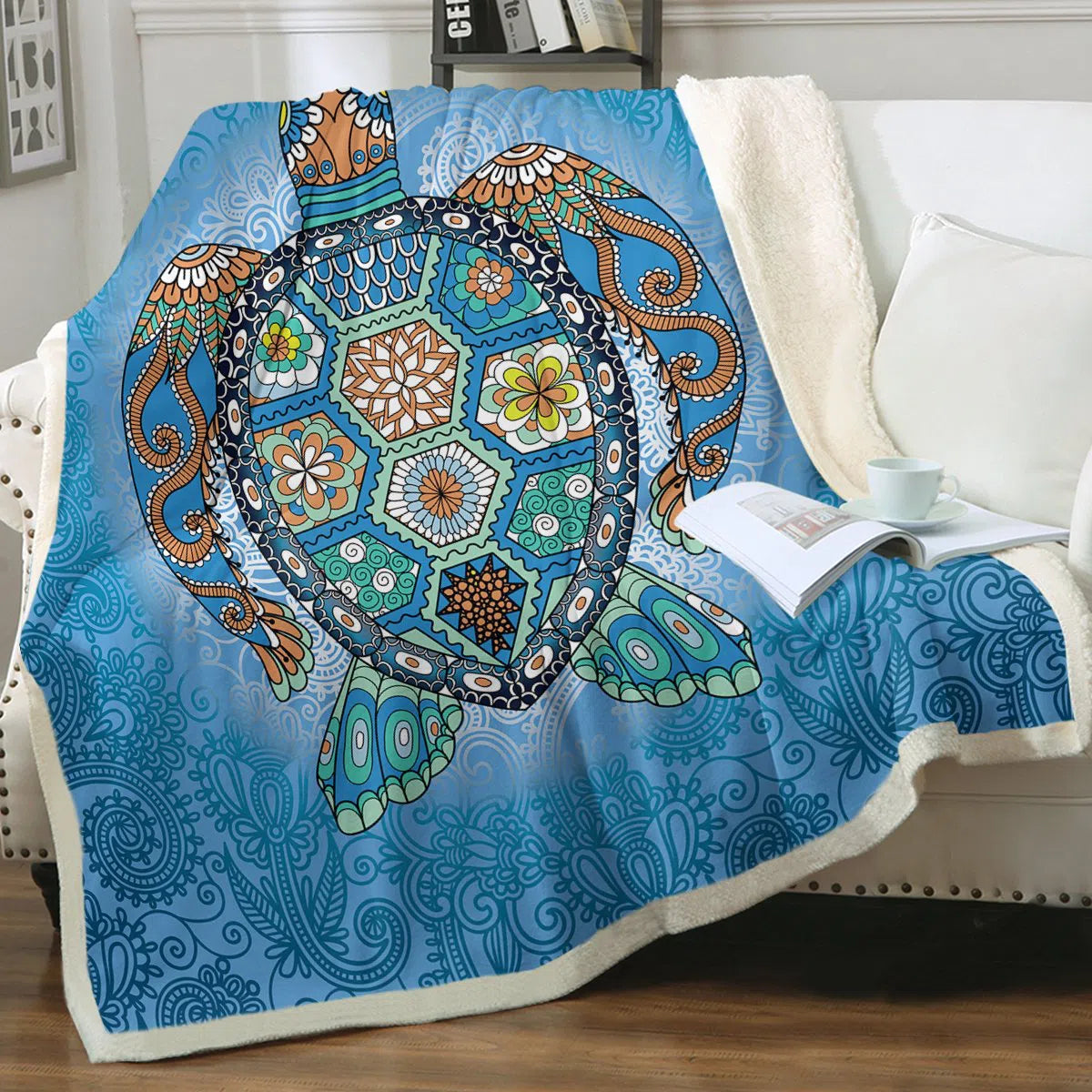 The Turtle Totem Soft Sherpa Blanket