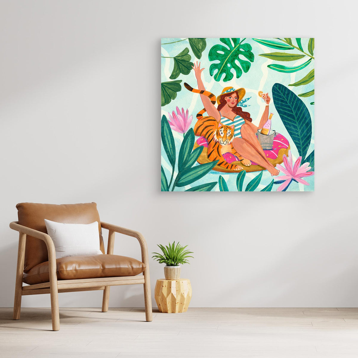 Canvas Print - Pool Party by Caroline Bonne Müller