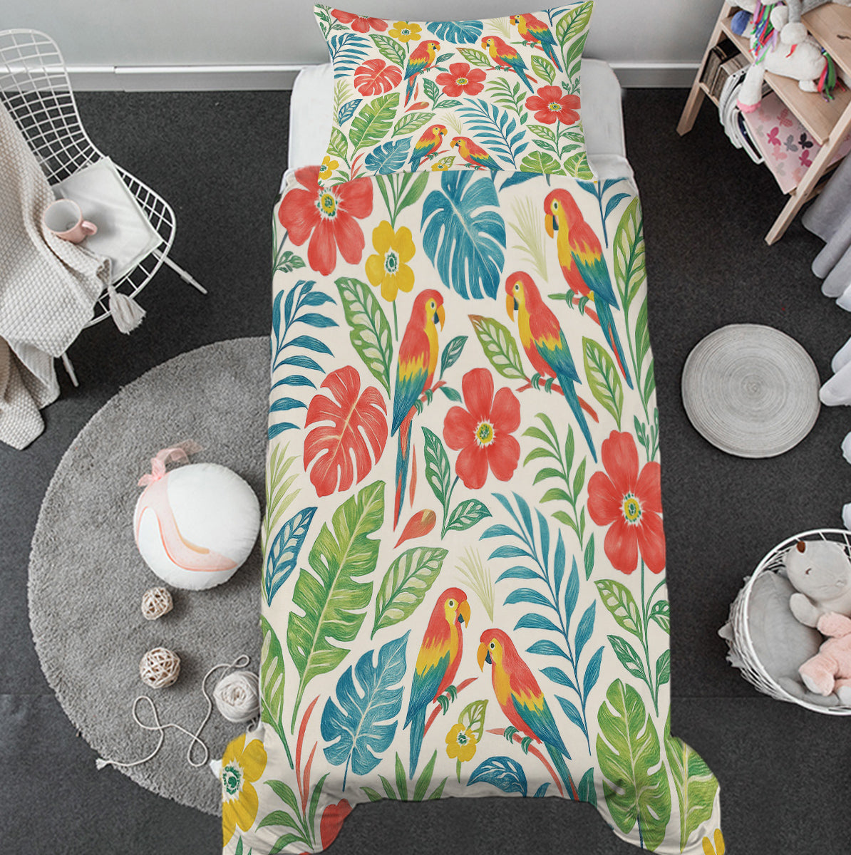 Classic Tropical Toddler Bed Set