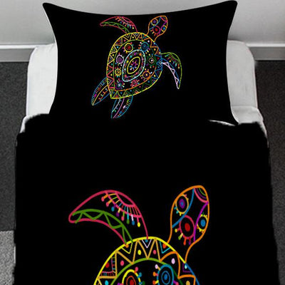 Tribal Turtle Toddler Bed Set