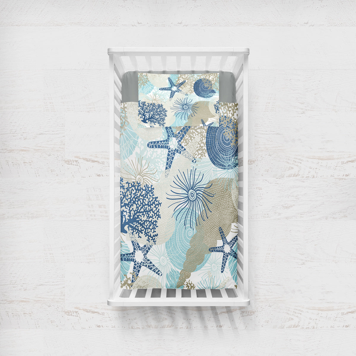 Beach Treasures Crib Bedding