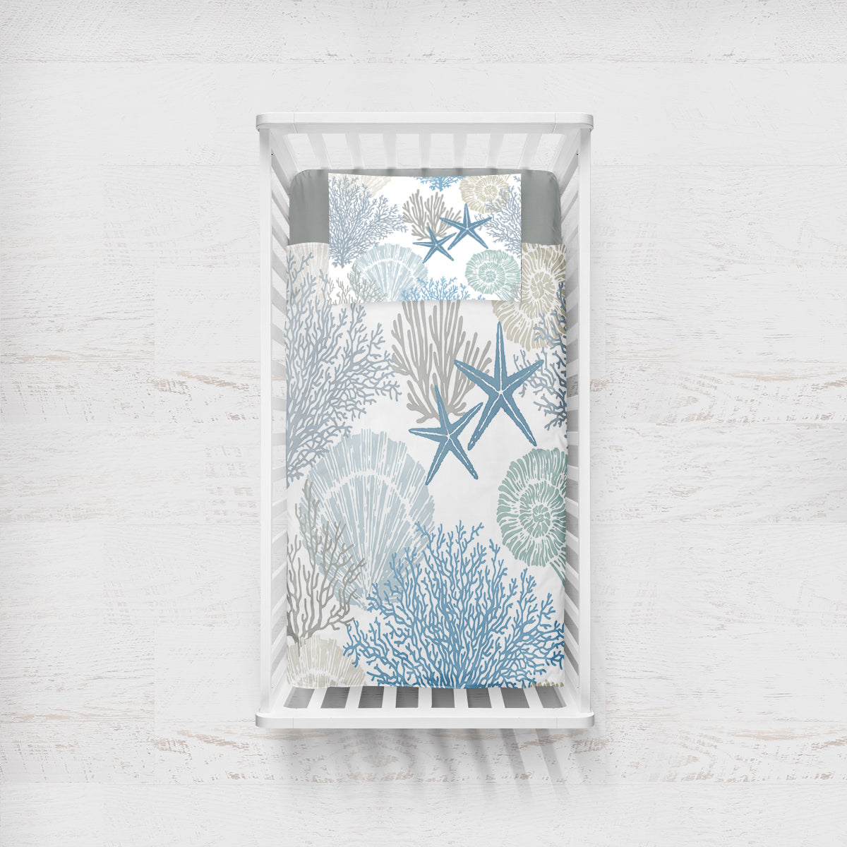 Coastal Coral Crib Bedding