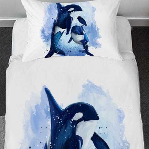 太*悠様 Killer Whale SEA STORY ゴルフバッグ 20周年記 Toddler Bedding Set - Coastal Passion