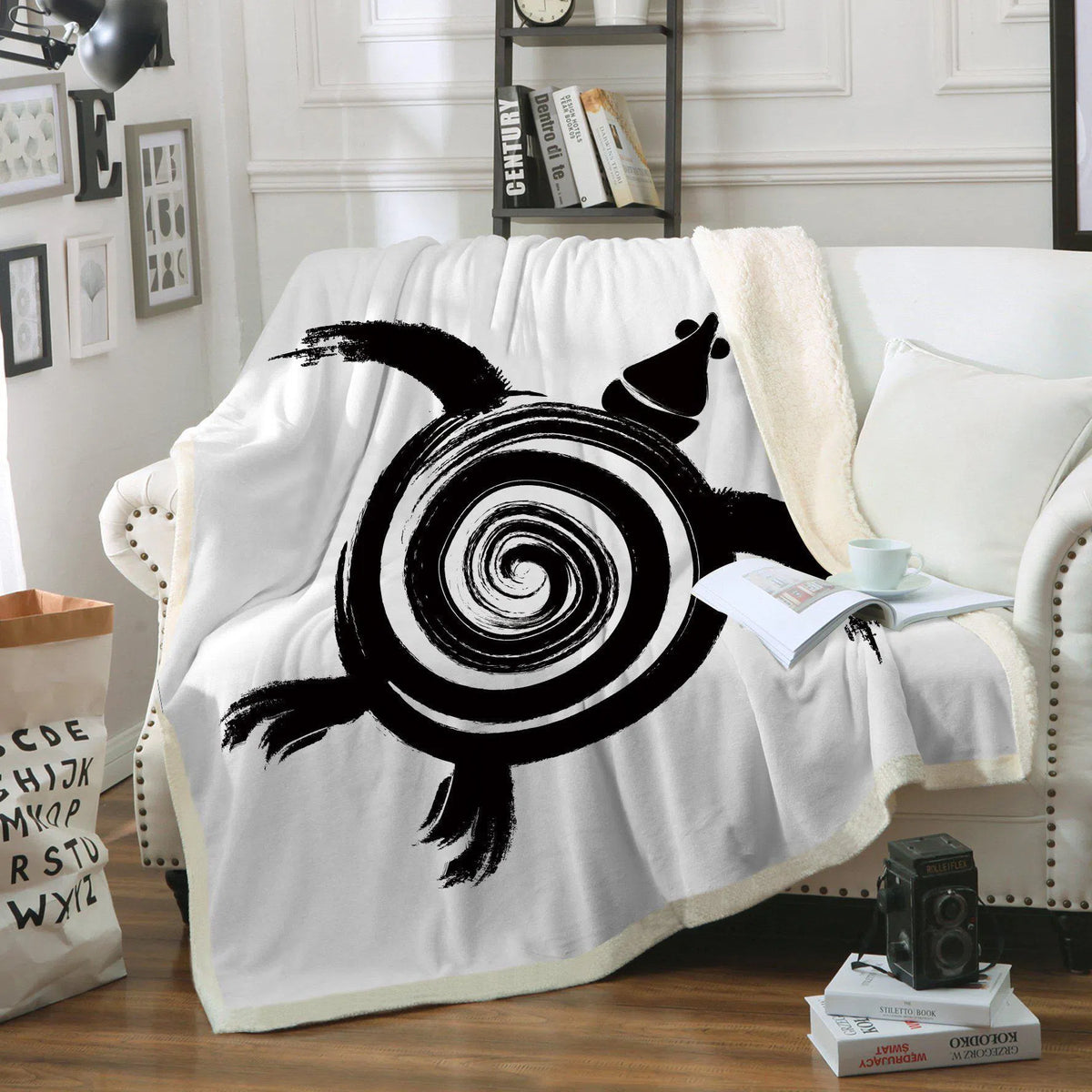 Tonga Turtle Tongan Sea Turtle Mystic Soft Sherpa Blanket - Coastal Passion