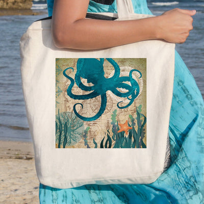 Octopus Love Beach Tote