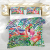 Flamingo Passion Reversible Bed Cover Set