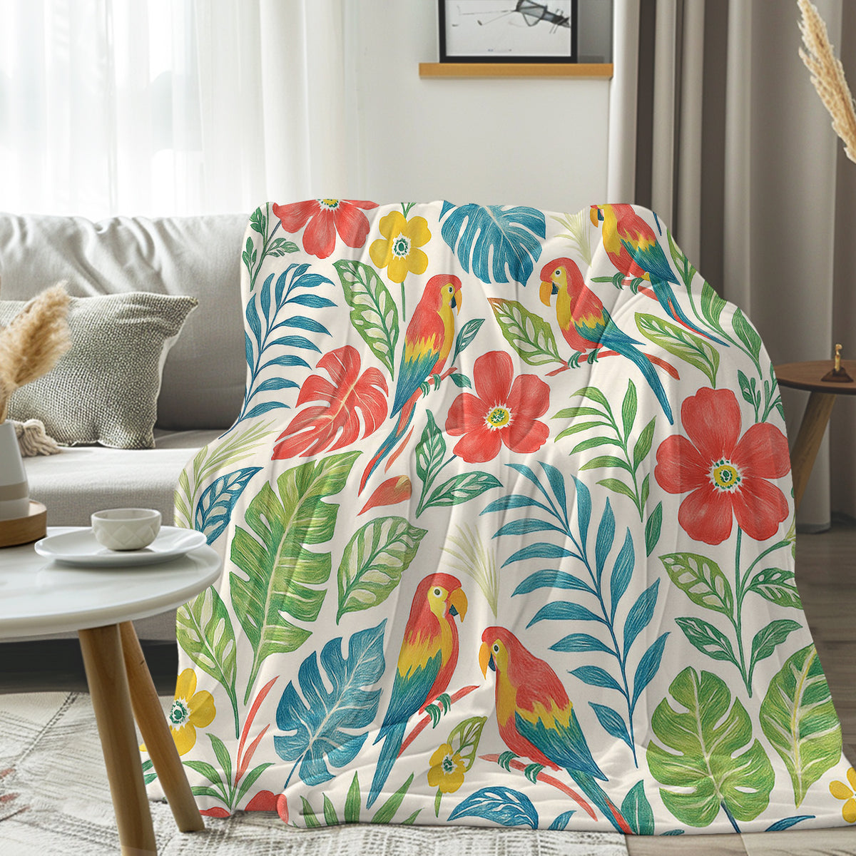 Classic Tropical Flannel Fleece Blanket