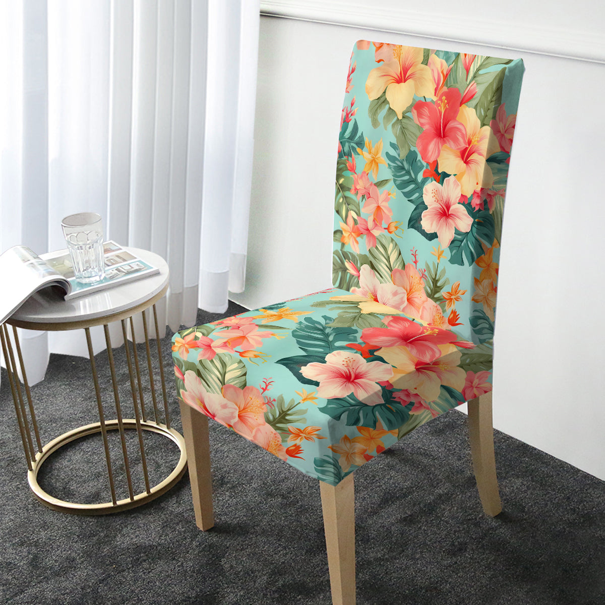 Hibiscus Passion Chair Cover