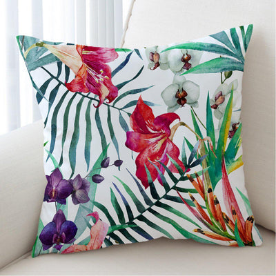 Tropical Floral Couch Cover