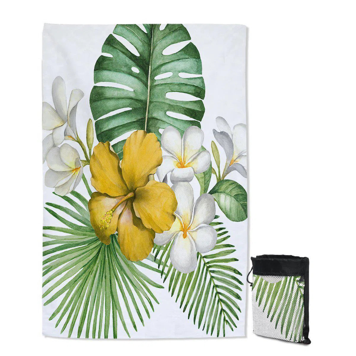 Tropical Flowers Sand Free Towel