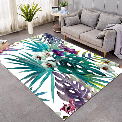 Tropical Orchids Area Rug
