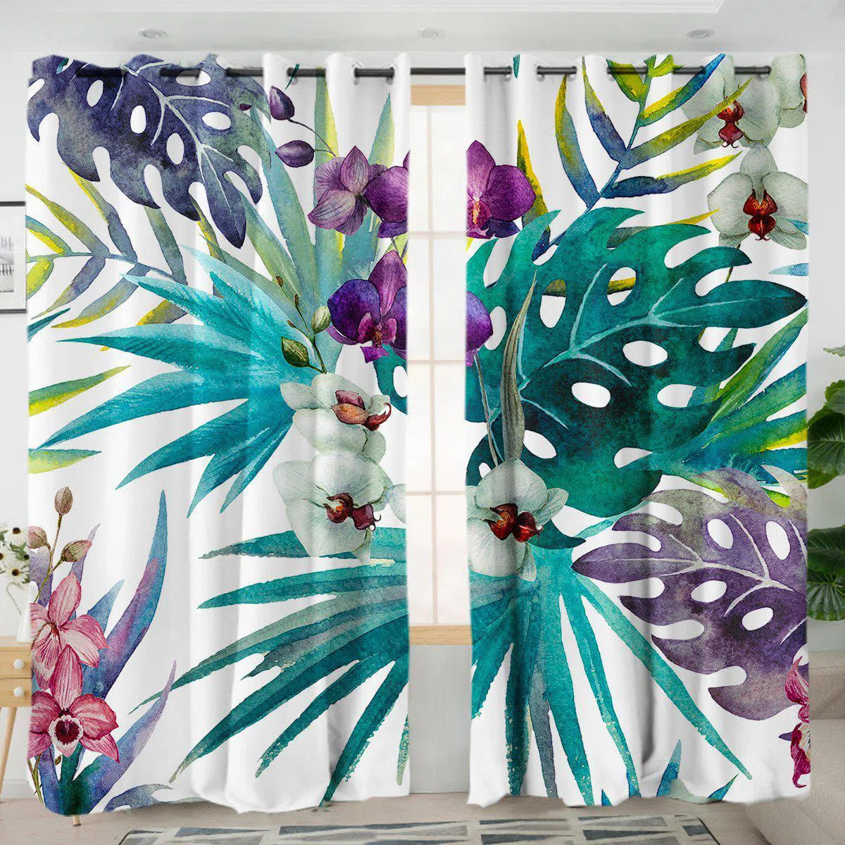 Tropical Orchids Curtains