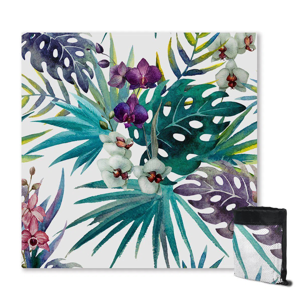 Tropical Orchids Sand Free Towel