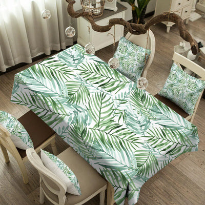 Tropical Palm Leaves Tablecloth