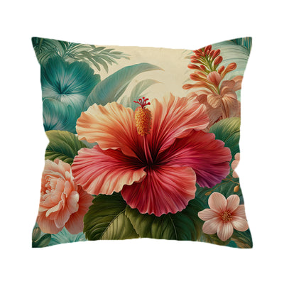 Hibiscus Flower Pillow Cover