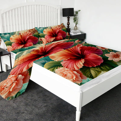 Hibiscus Flower Sheet Set