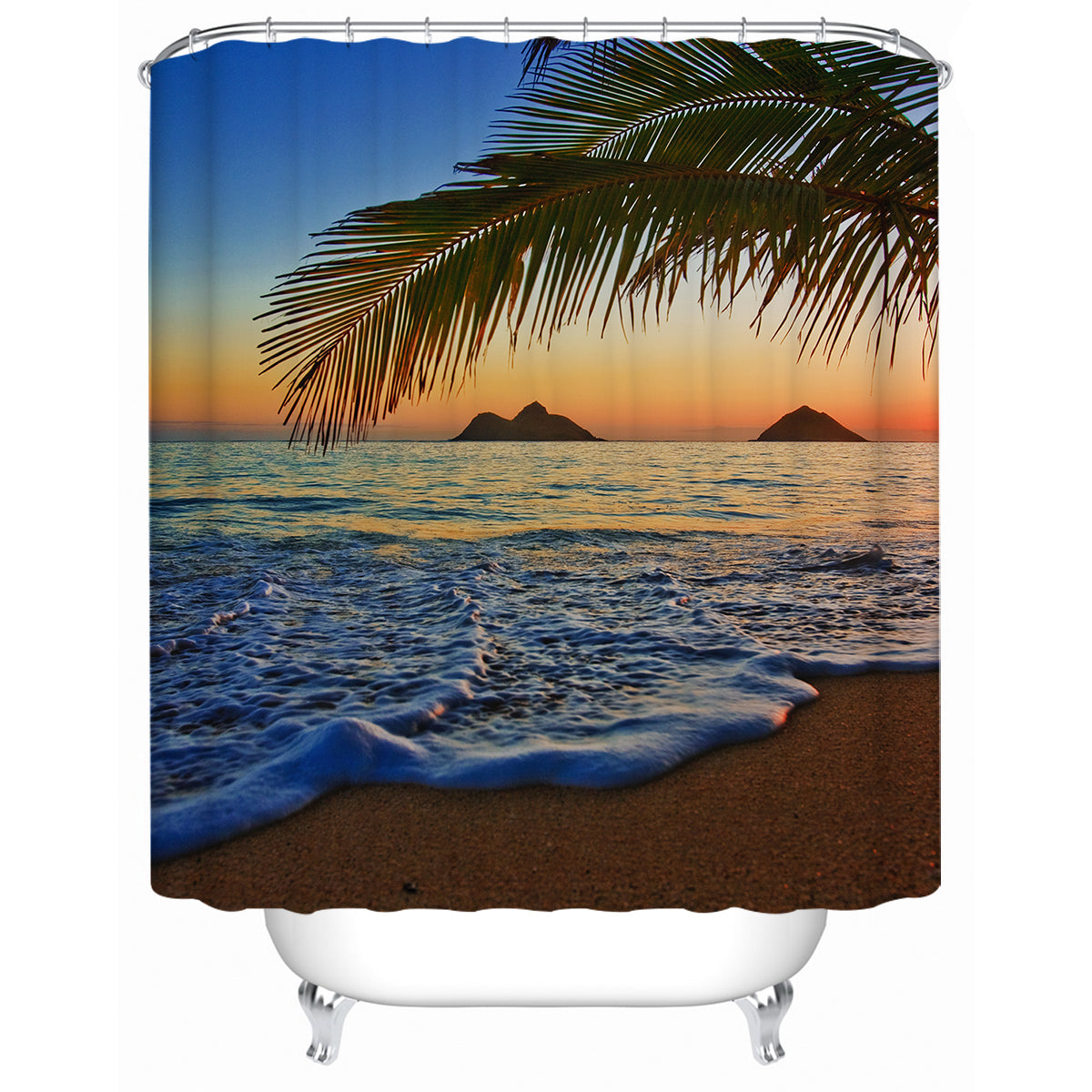 Tropical Sunset Shower Curtain