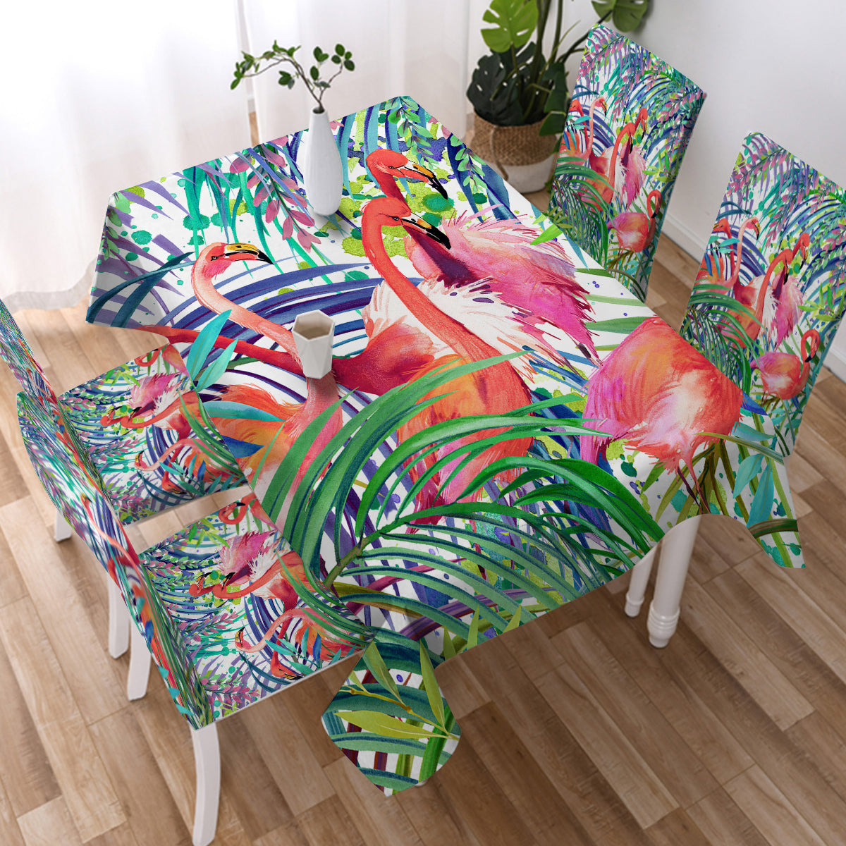 Tropical Flamingo Tablecloth