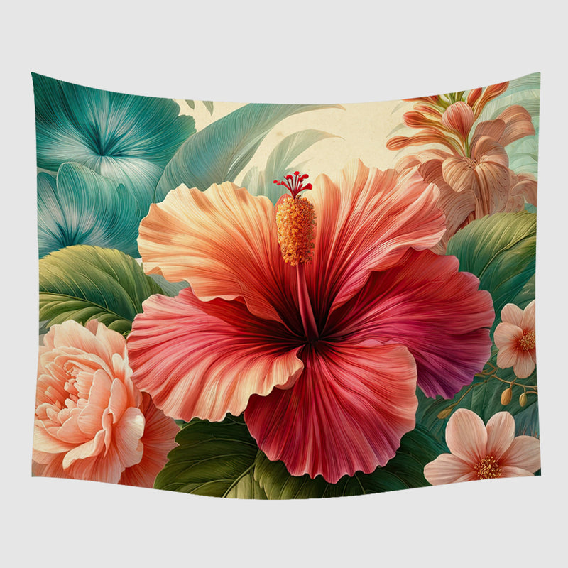 Hibiscus Flower Tapestry