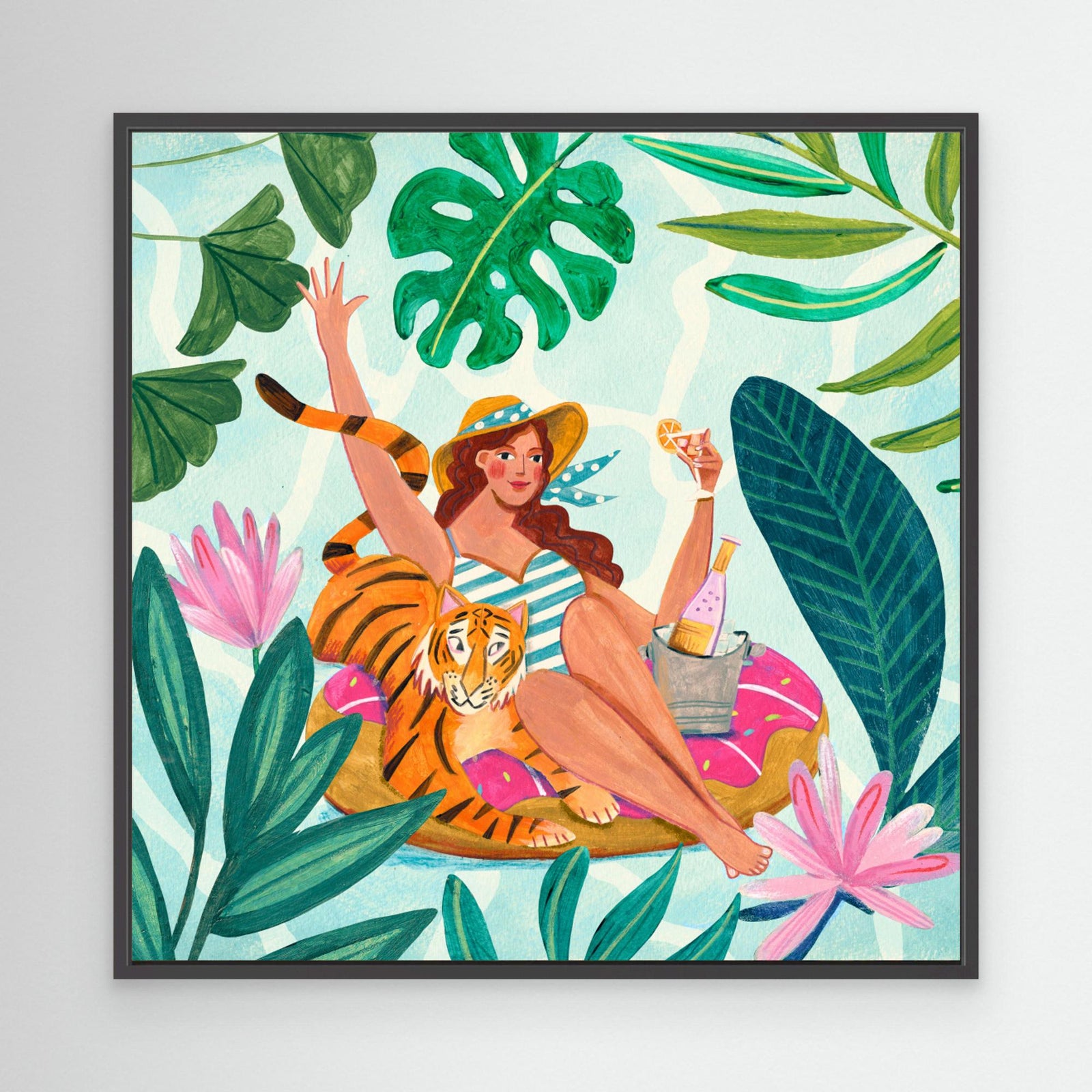 Canvas Print - Pool Party by Caroline Bonne Müller