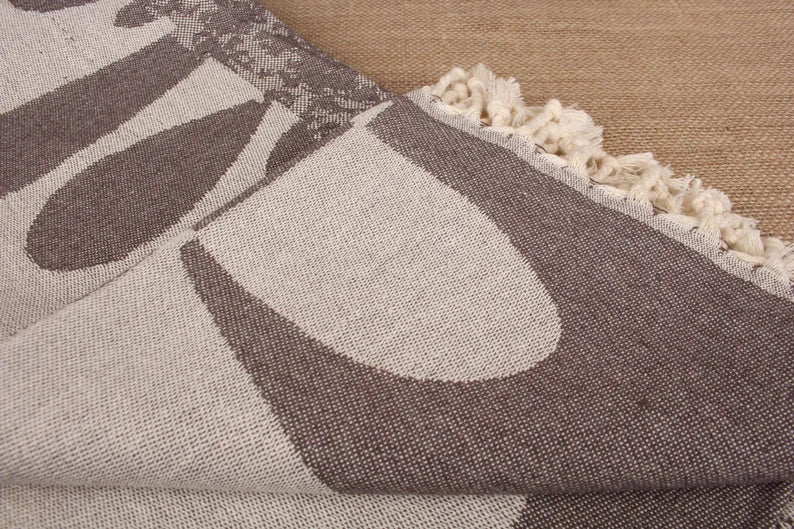 Gray Turtle Turkish Beach Towel