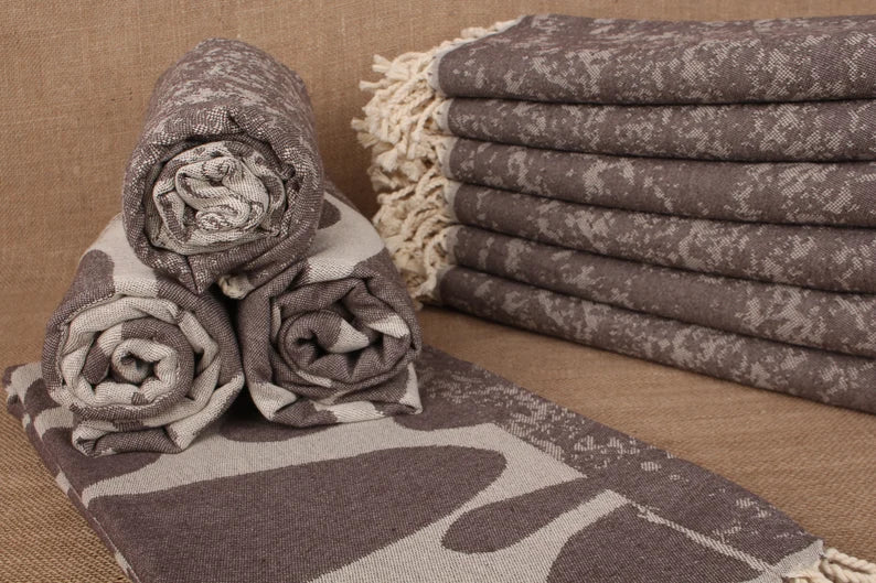 Gray Turtle Turkish Beach Towel