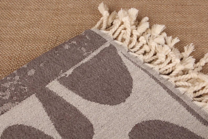 Gray Turtle Turkish Beach Towel