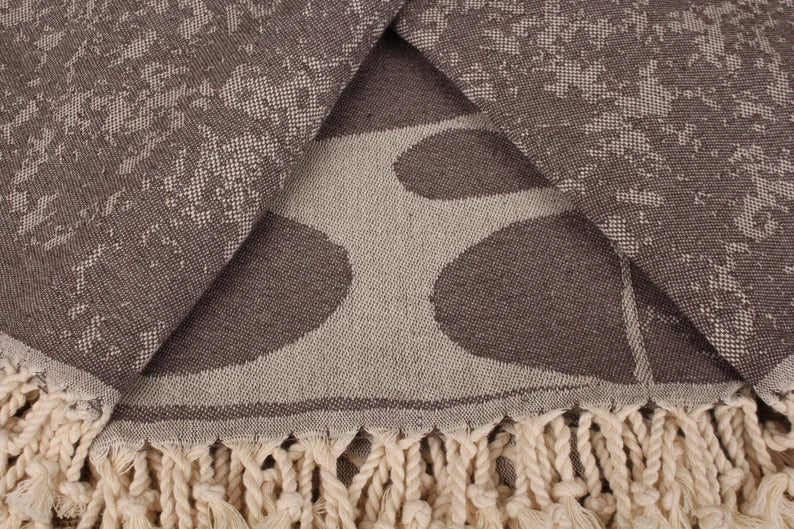 Gray Turtle Turkish Beach Towel